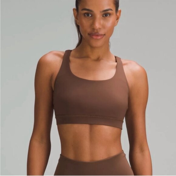 Lululemon NWT Energy Bra *Medium Support, B–D Cups Java - Picture 2 of 12